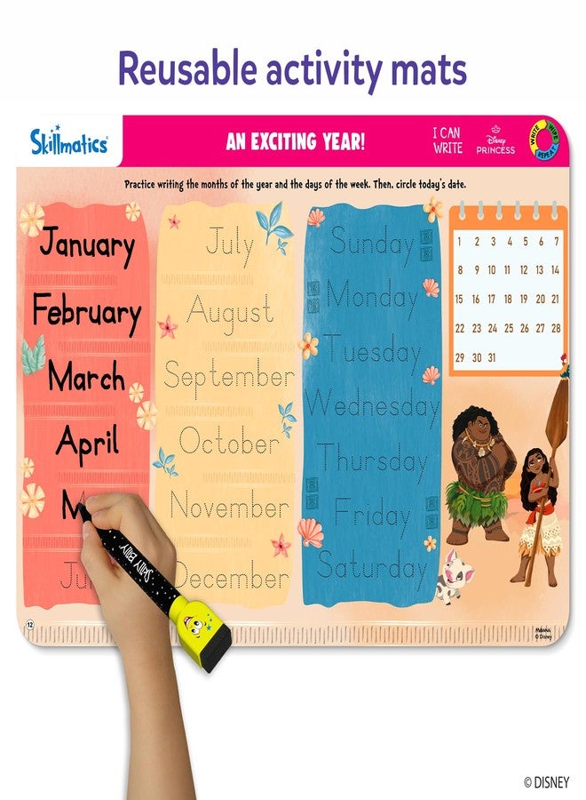 Skillmatics I Can Write Disney Princess - Reusable Preschool Learning Activities, Educational Toy and Game, Back to School Supplies, Gifts for Students, Kids, Toddlers Ages 3, 4, 5, 6,Multicolor - Image 3